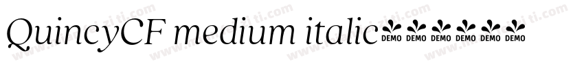 QuincyCF medium italic字体转换